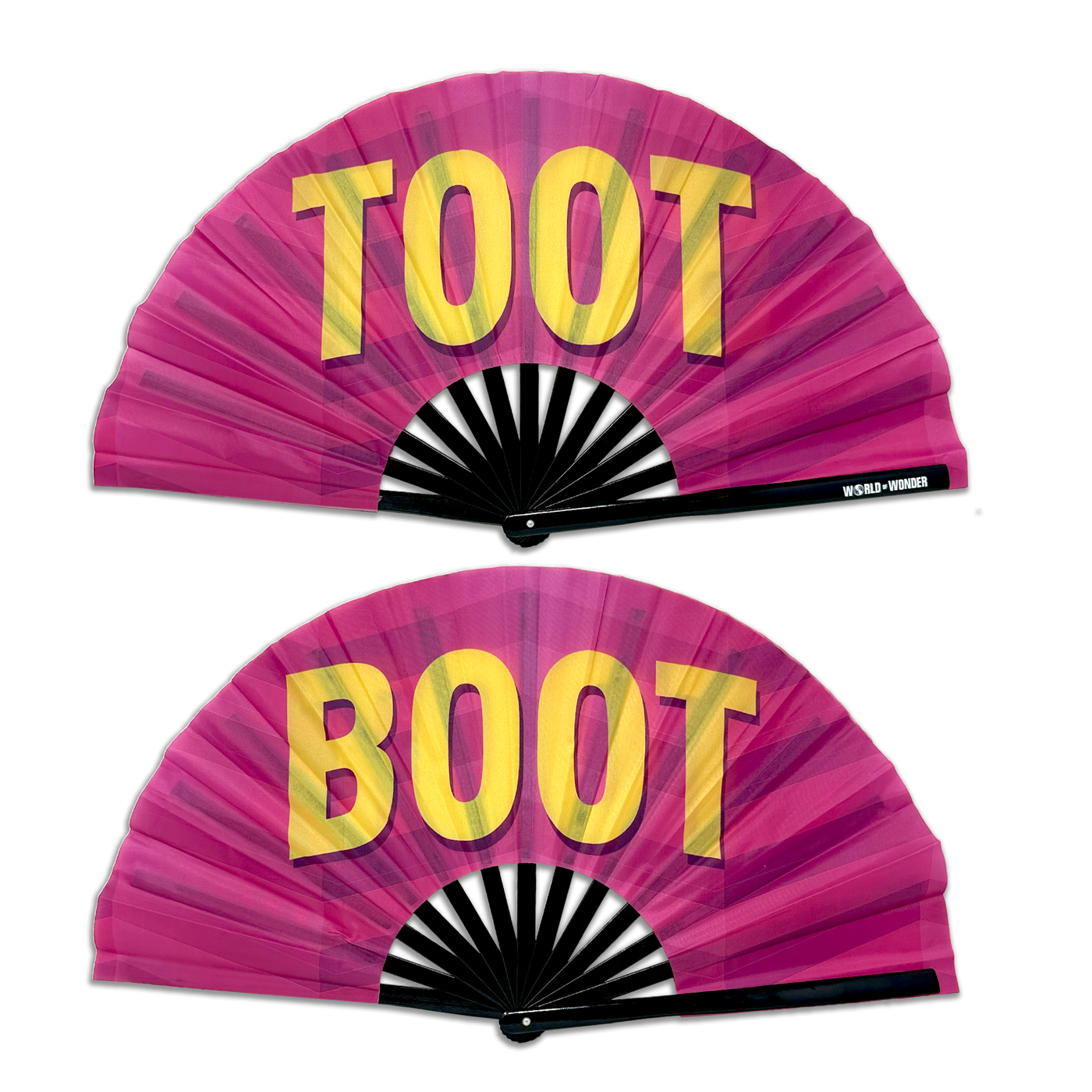 TOOT BOOT Double Sided Hand Fan