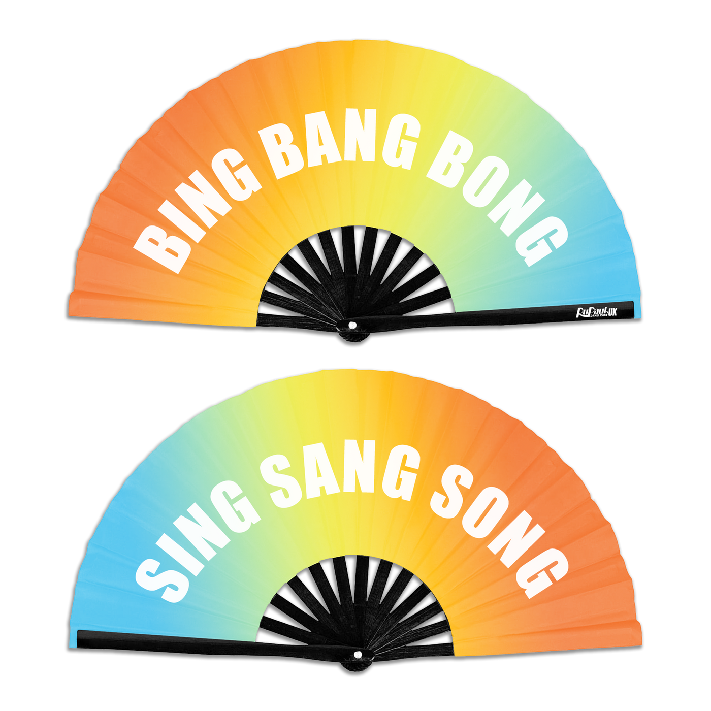 Bing Bang Bong Sing Sang Song Double Sided Hand Fan